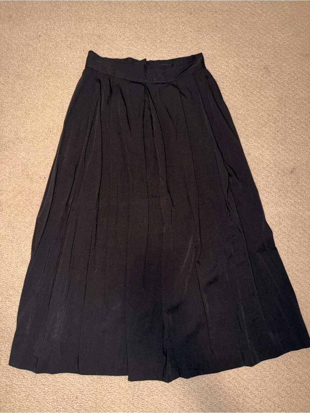 Worthington Black Pleated Maxi Skirt